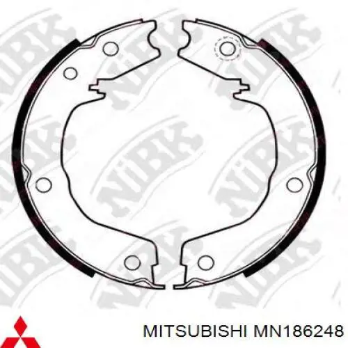 Zapatas de freno de mano Mitsubishi MN186248 precio, desde 44,94 EUR