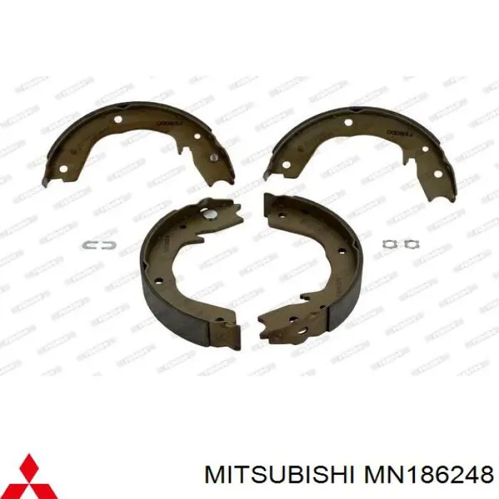 Comprar MN186248 Mitsubishi Juego de zapatas de frenos, freno de estacionamiento