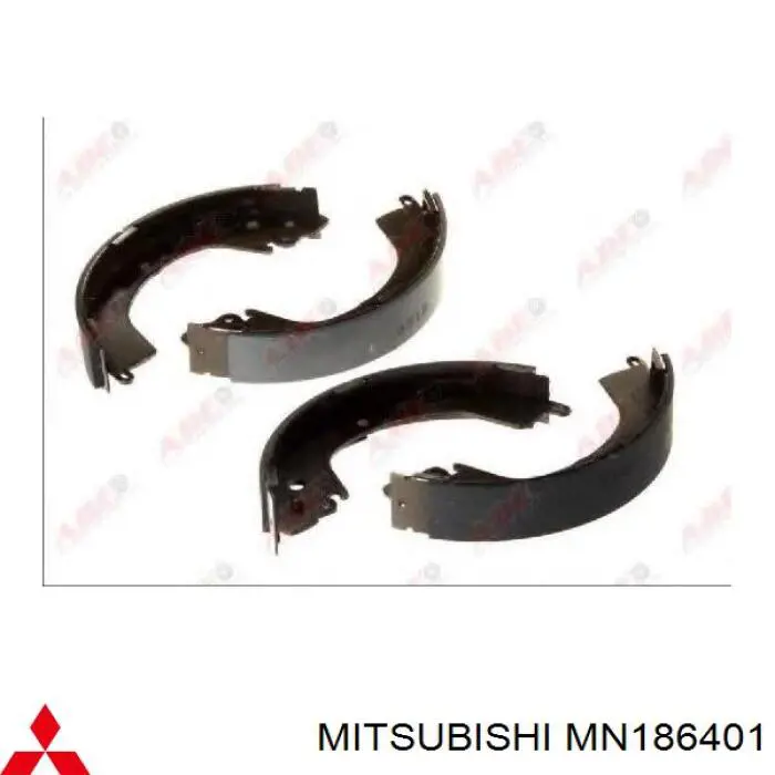 MN186401 Mitsubishi zapatas de frenos de tambor traseras