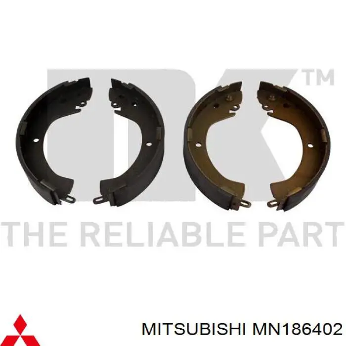 MN186402 Mitsubishi zapatas de frenos de tambor traseras