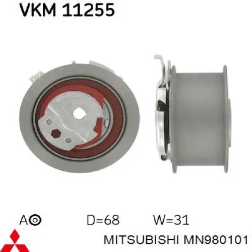 MN980101 Mitsubishi rodillo, cadena de distribución