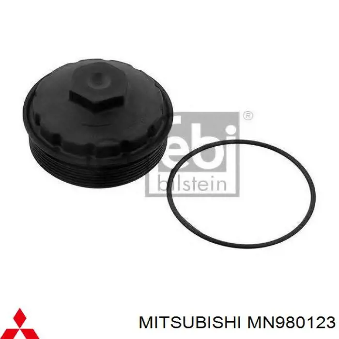 MN980123 Mitsubishi tapa de filtro de aceite