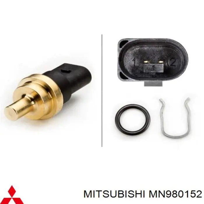MN980152 Mitsubishi sensor de temperatura del refrigerante