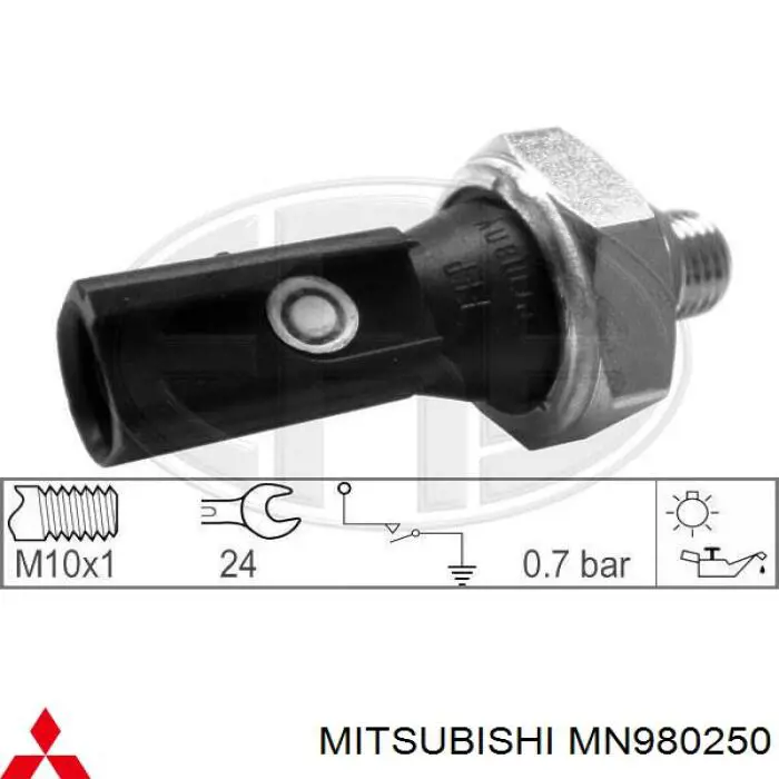 Manómetro de presión de aceite Mitsubishi MN980250 precio, desde 6,37 EUR