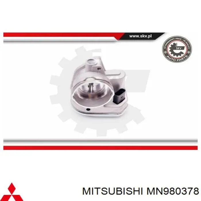 MN980378 Mitsubishi válvula (actuador de aleta EGR)