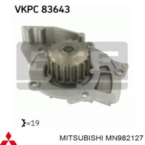Comprar MN982127 Mitsubishi Polea correa distribución
