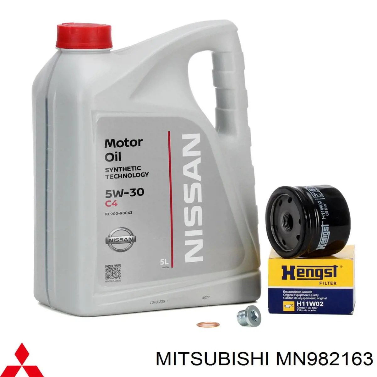 Comprar MN982163 Mitsubishi Tapón del cárter de aceite