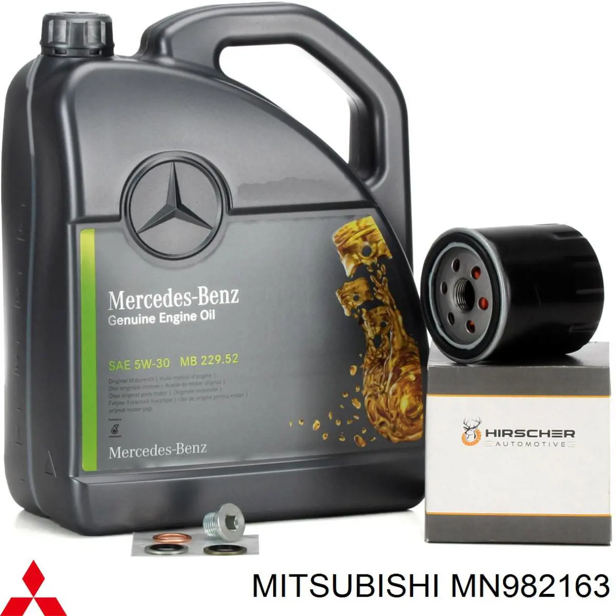 Tapón del cárter de aceite MN982163 Mitsubishi