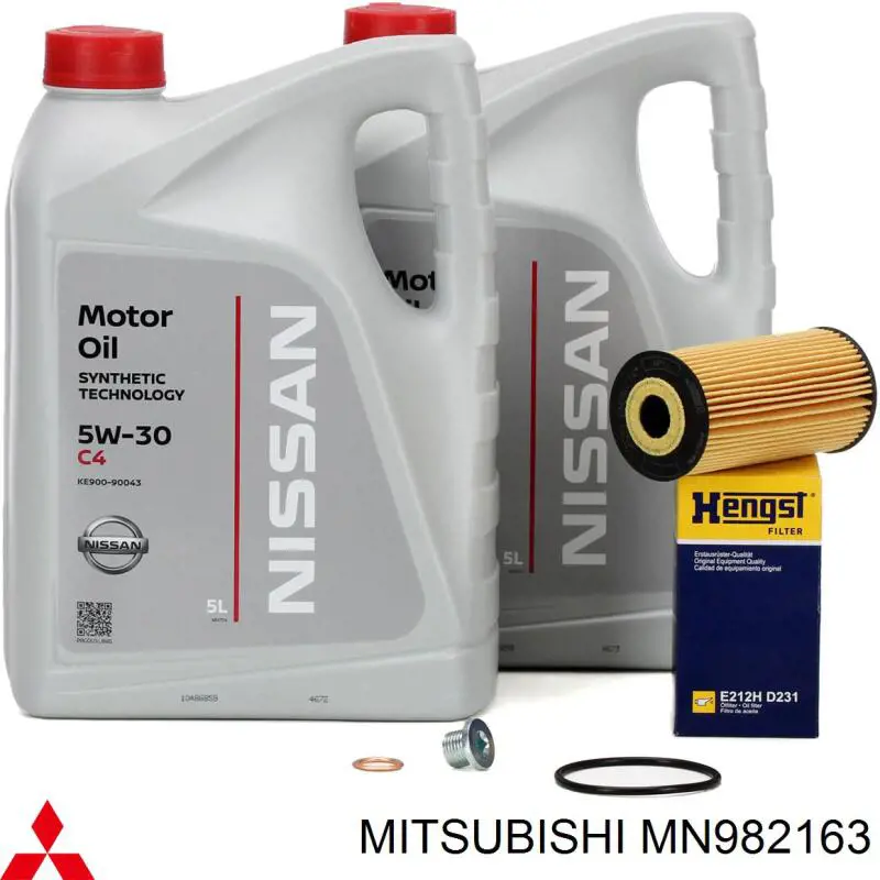Tapón del cárter de aceite Mitsubishi MN982163 precio, desde 1,33 EUR