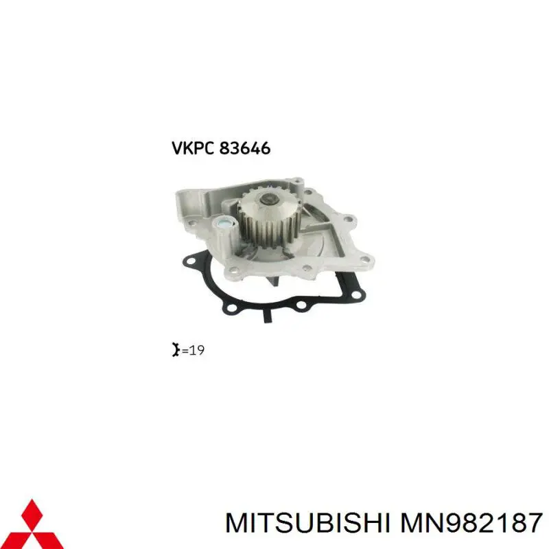 Motor de agua Mitsubishi MN982187