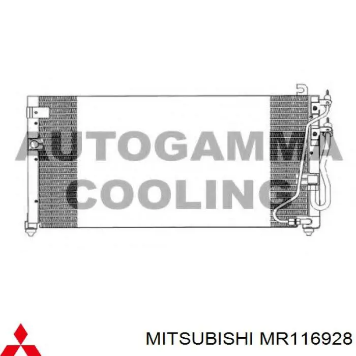 MR116928 Mitsubishi condensador aire acondicionado