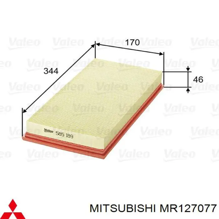 Comprar MR127077 Mitsubishi Filtro de aire