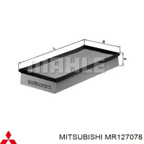 MR127078 Mitsubishi filtro de aire