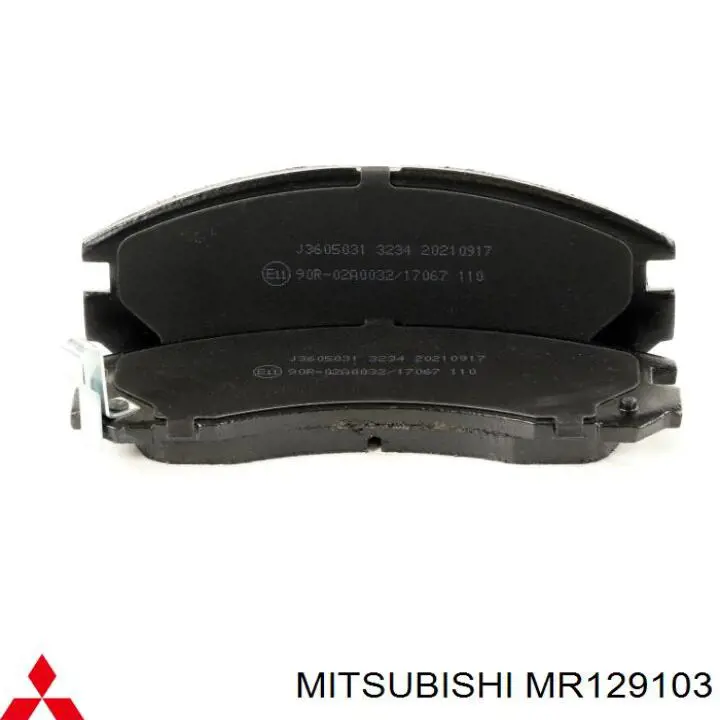 Comprar MR129103 Mitsubishi Pastillas delanteras de freno