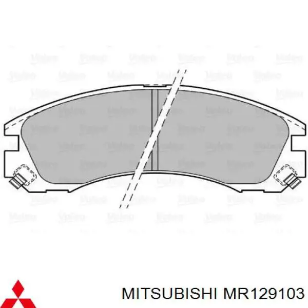 Pastillas freno delanteras Mitsubishi MR129103 precio, desde 23,49 EUR