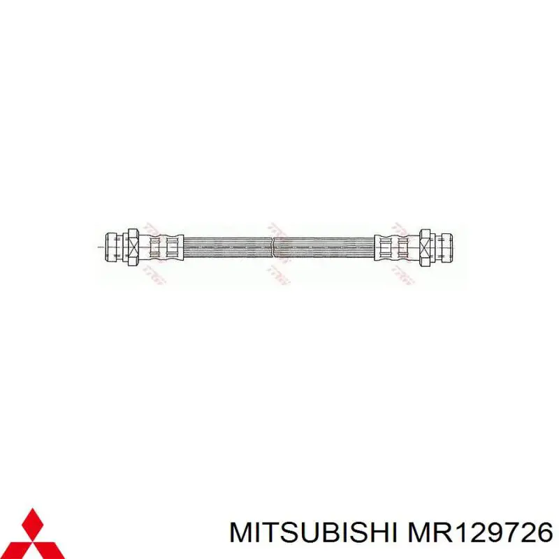 MR129726 Mitsubishi latiguillo de freno delantero