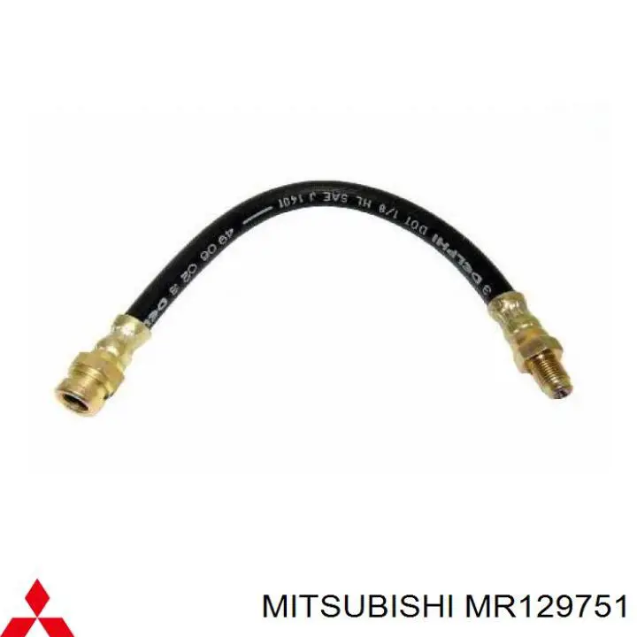 Tubo liquido de freno trasero para Mitsubishi Galant (E5A, E7A, E8A)