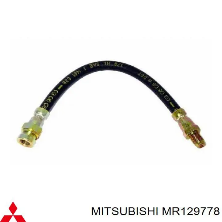 Latiguillo de freno trasero MR129778 Mitsubishi