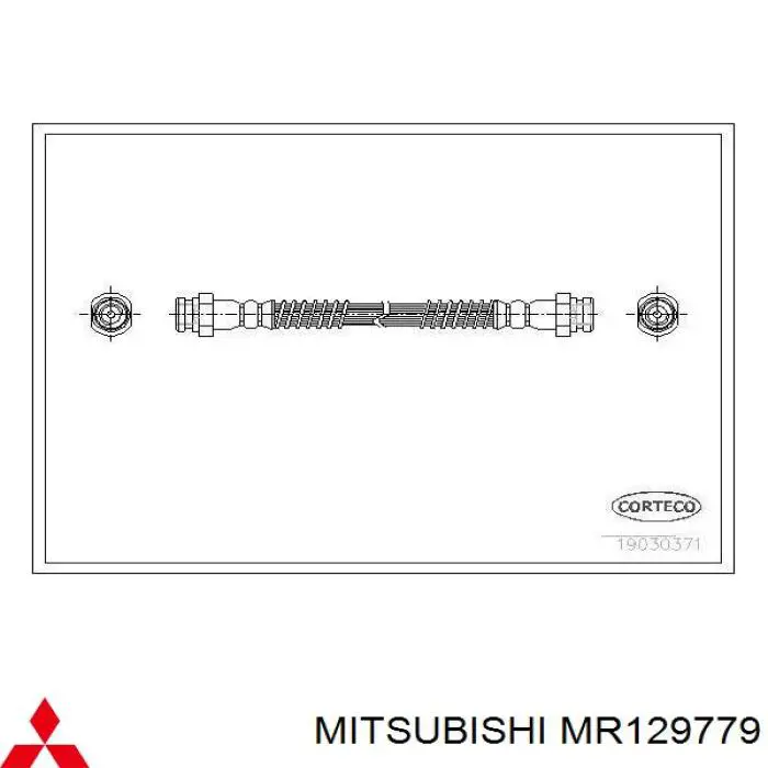 MR129779 Mitsubishi latiguillo de freno trasero
