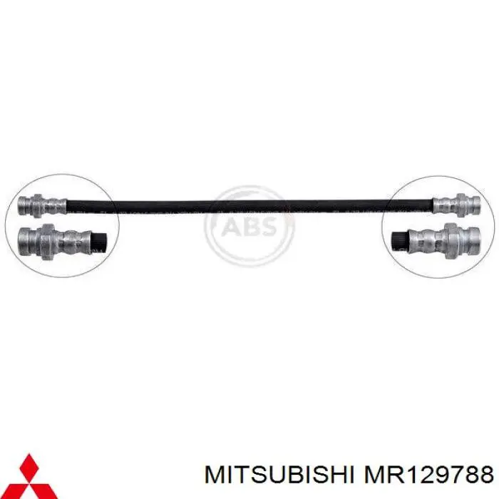 Tubo flexible de frenos trasero derecho para Mitsubishi Lancer (CSW)