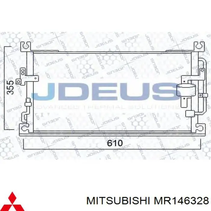 Água radiador Mitsubishi MR146328 precio, desde 85,79 EUR