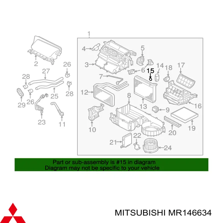 Comprar MR146634 Mitsubishi Junta de brida del sistema de refrigeración