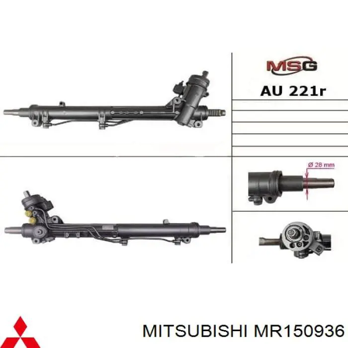 Engranaje de dirección Mitsubishi L 300 furgoneta (P0W, P1W) (1986 - 2008) precio, desde 540,42 EUR