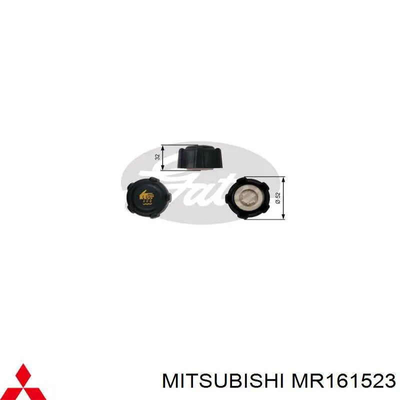 MR161523 Mitsubishi bomba hidráulica de dirección