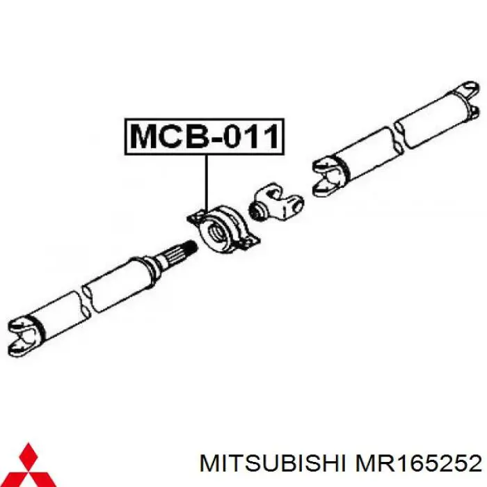 Rodamiento central del eje de transmisión Mitsubishi MR165252 precio, desde 29,46 EUR