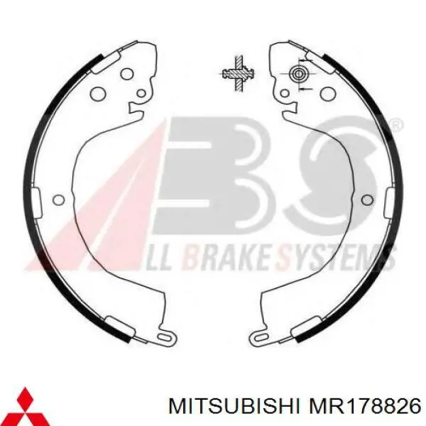 MR178826 Mitsubishi zapatas de frenos de tambor traseras
