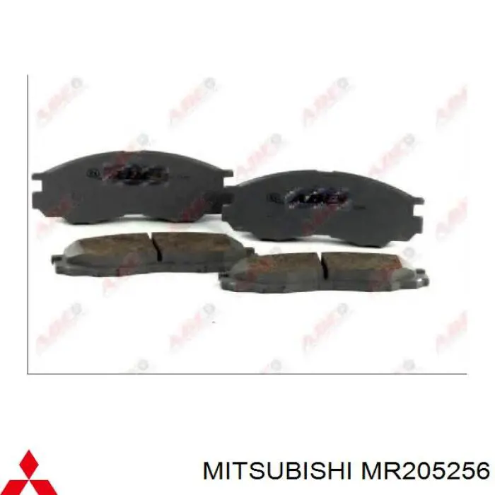 MR205256 Mitsubishi pastillas de freno delanteras