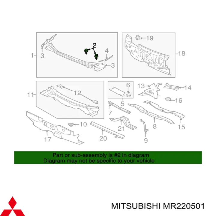 Clips de fijación de pasaruedas de aleta delantera para Toyota RAV4 (XA2)