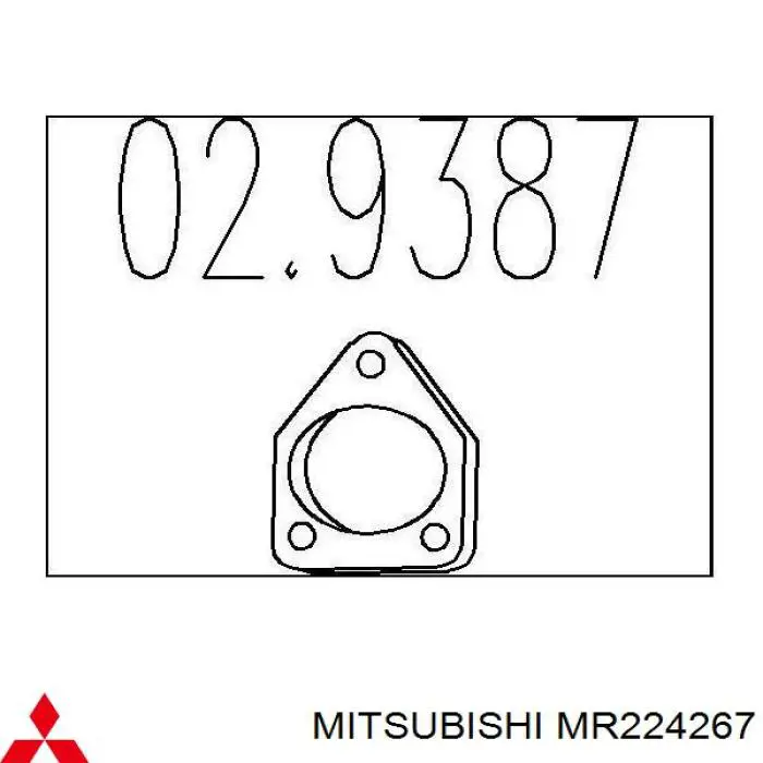 Junta de montaje del silenciador Mitsubishi MR224267 precio, desde 2,85 EUR