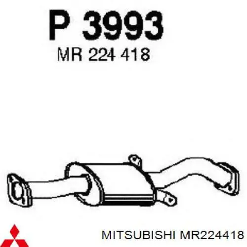 M430I142 NPS silenciador del medio