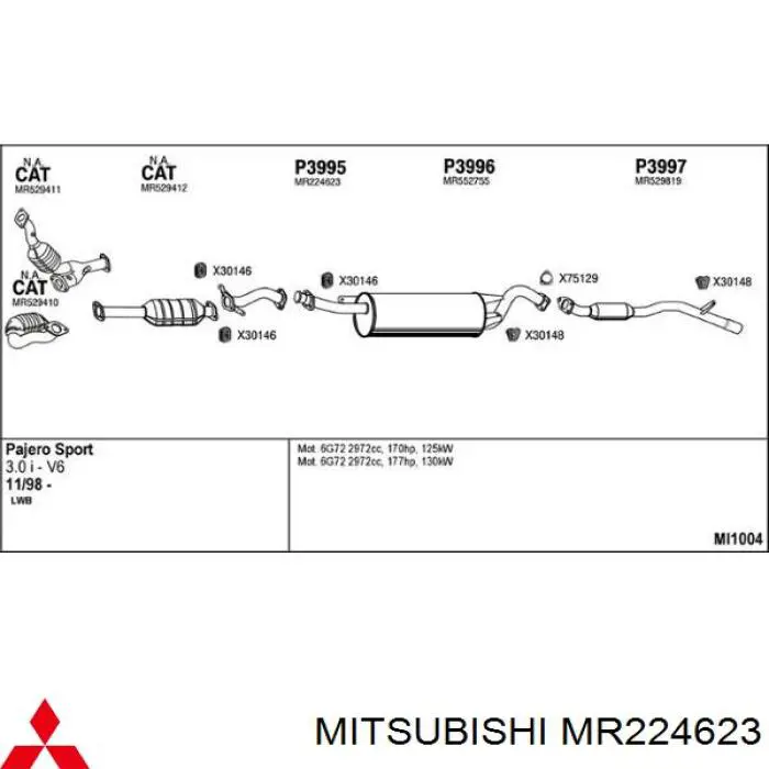 Comprar ADC46031 Blue Print Silenciador central