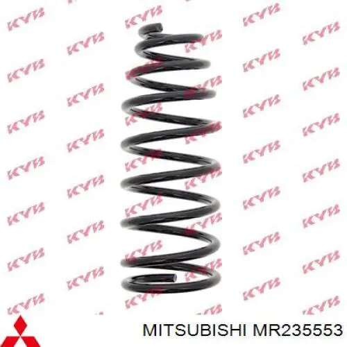 MR235553 Mitsubishi muelle de suspensión eje delantero