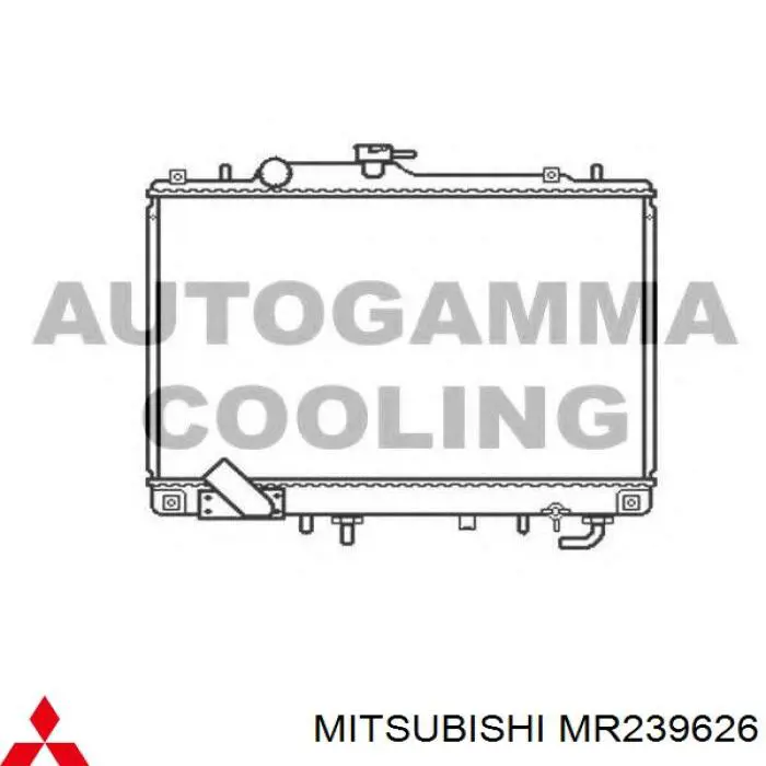 MR239626 Mitsubishi radiador refrigeración del motor