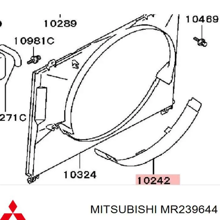  Mitsubishi MR239644 precio, desde  