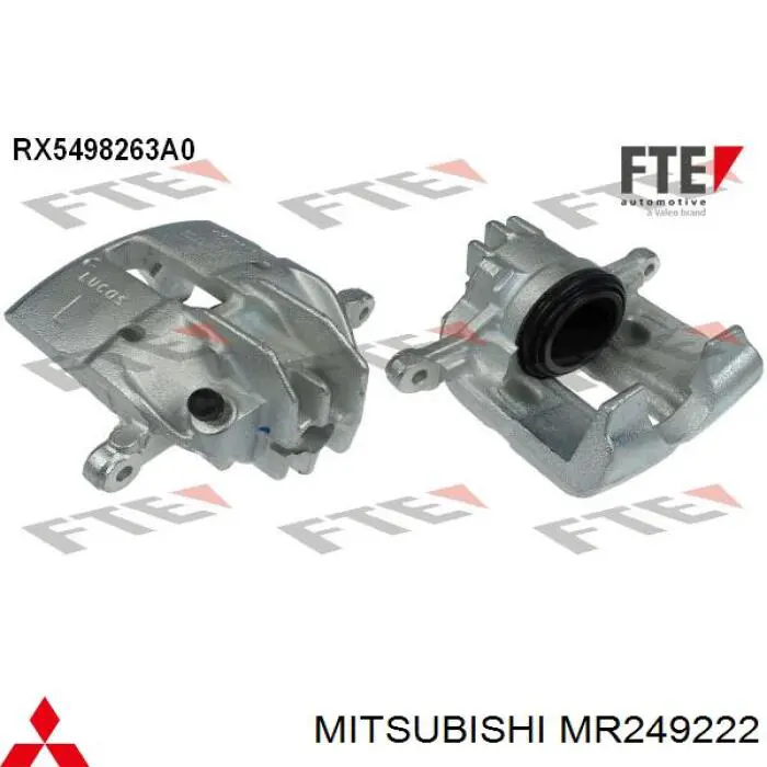 Comprar MR249222 Mitsubishi Pinza de freno delantera izquierda