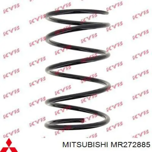 MR272885 Mitsubishi muelle de suspensión eje trasero