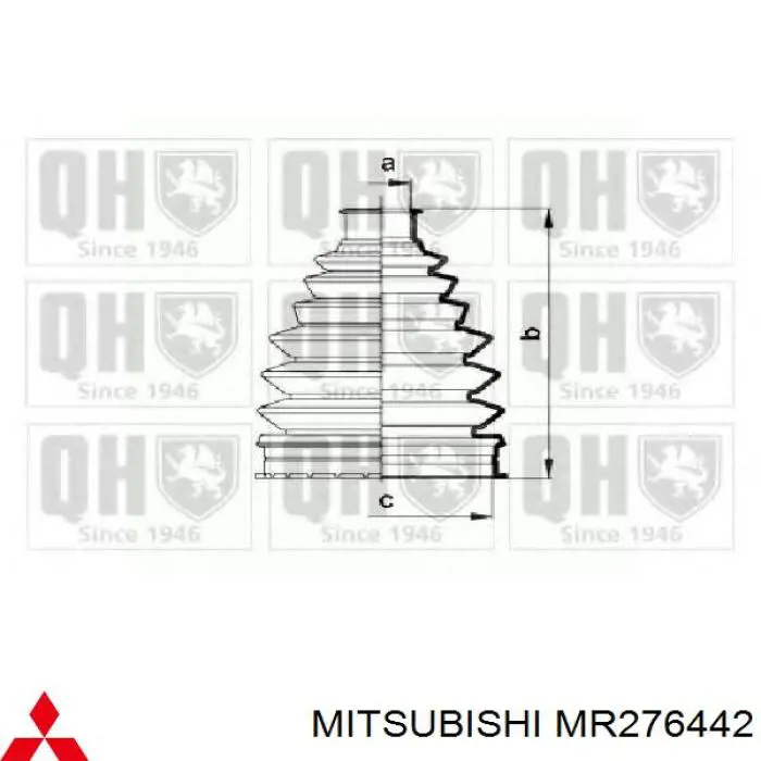 Fuelle, palier delantero exterior Mitsubishi MR276442 precio, desde 13,34 EUR