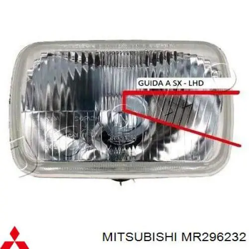 Faro derecho Mitsubishi MR296232 precio, desde 92,93 EUR