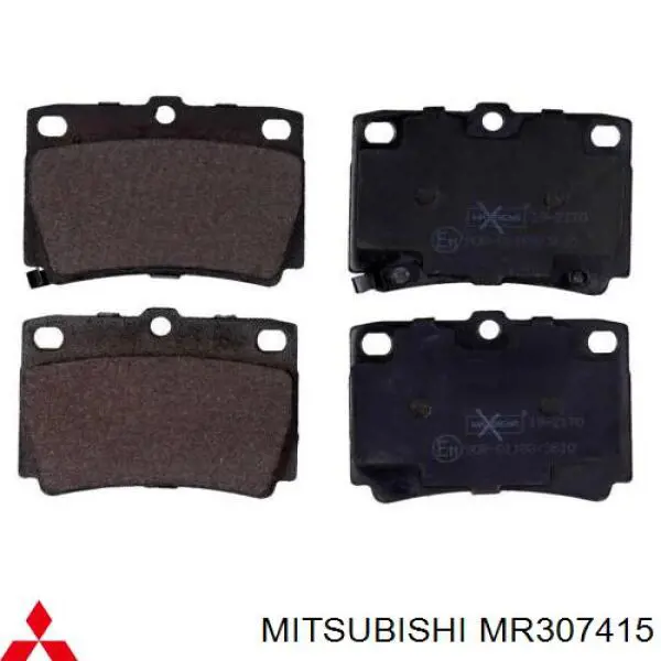 MR307415 Mitsubishi pastillas de freno traseras
