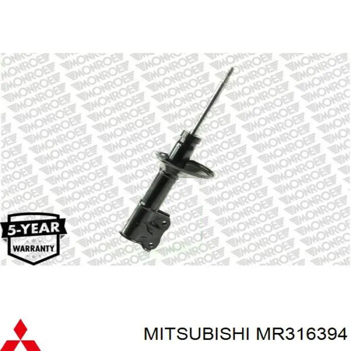 MR316394 Mitsubishi amortiguador delantero derecho