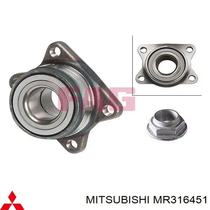 Buje de rueda Mitsubishi MR316451 precio, desde 64,59 EUR