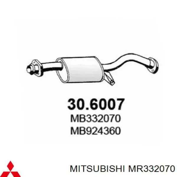 Comprar MR332070 Mitsubishi Silenciador central