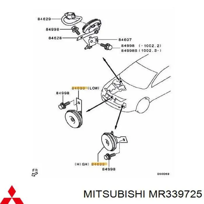  Claxon Mitsubishi L 200 3
