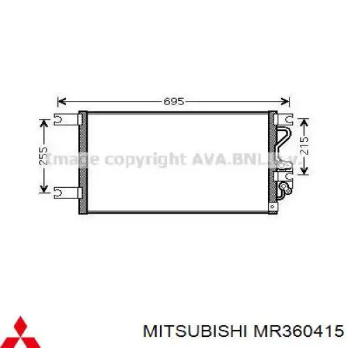 MR360415 Mitsubishi condensador aire acondicionado