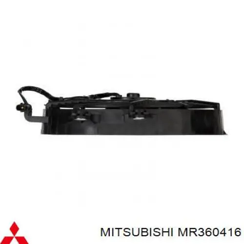 MR360416 Mitsubishi difusor de radiador, aire acondicionado, completo con motor y rodete