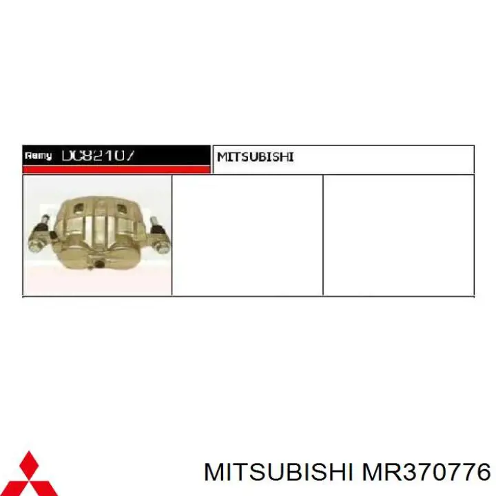 Comprar MR370776 Mitsubishi Pinza de freno delantera derecha